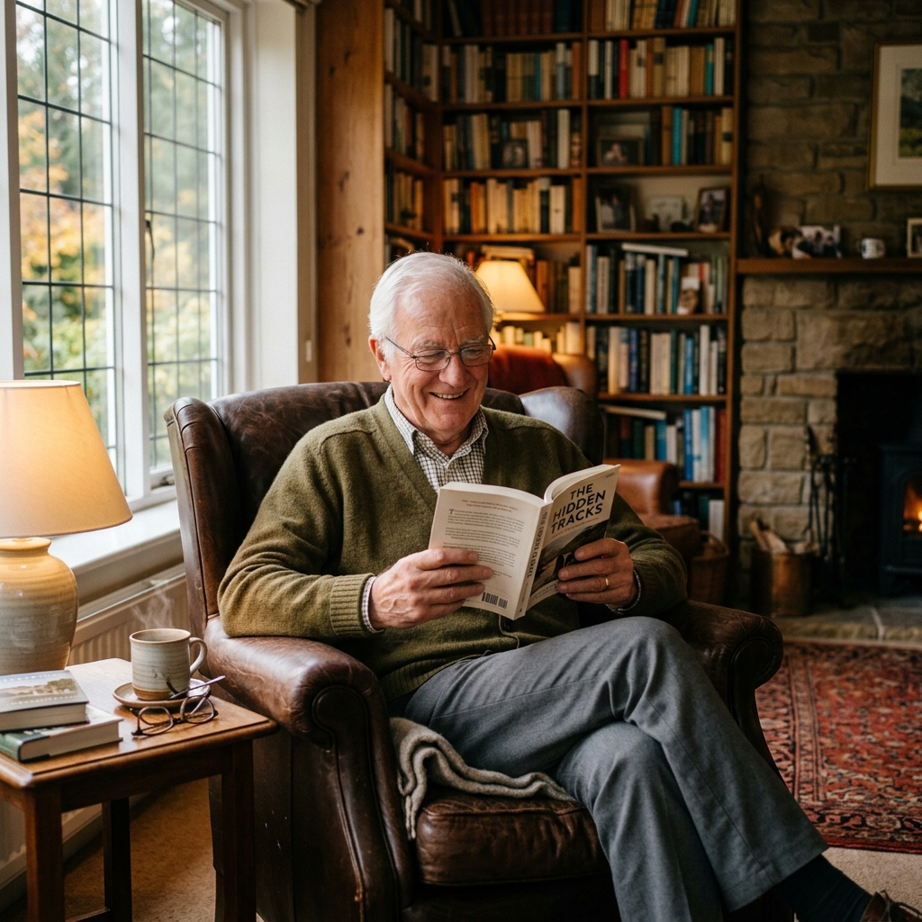 Senior enjoying time at home